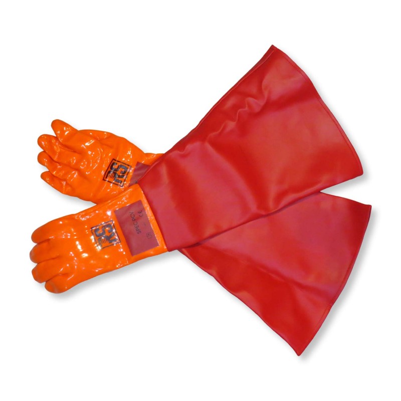 Rękawice PCV - kabinowe (długie)