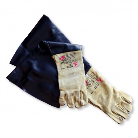 Rękawice skórzane - kabinowe (długie)